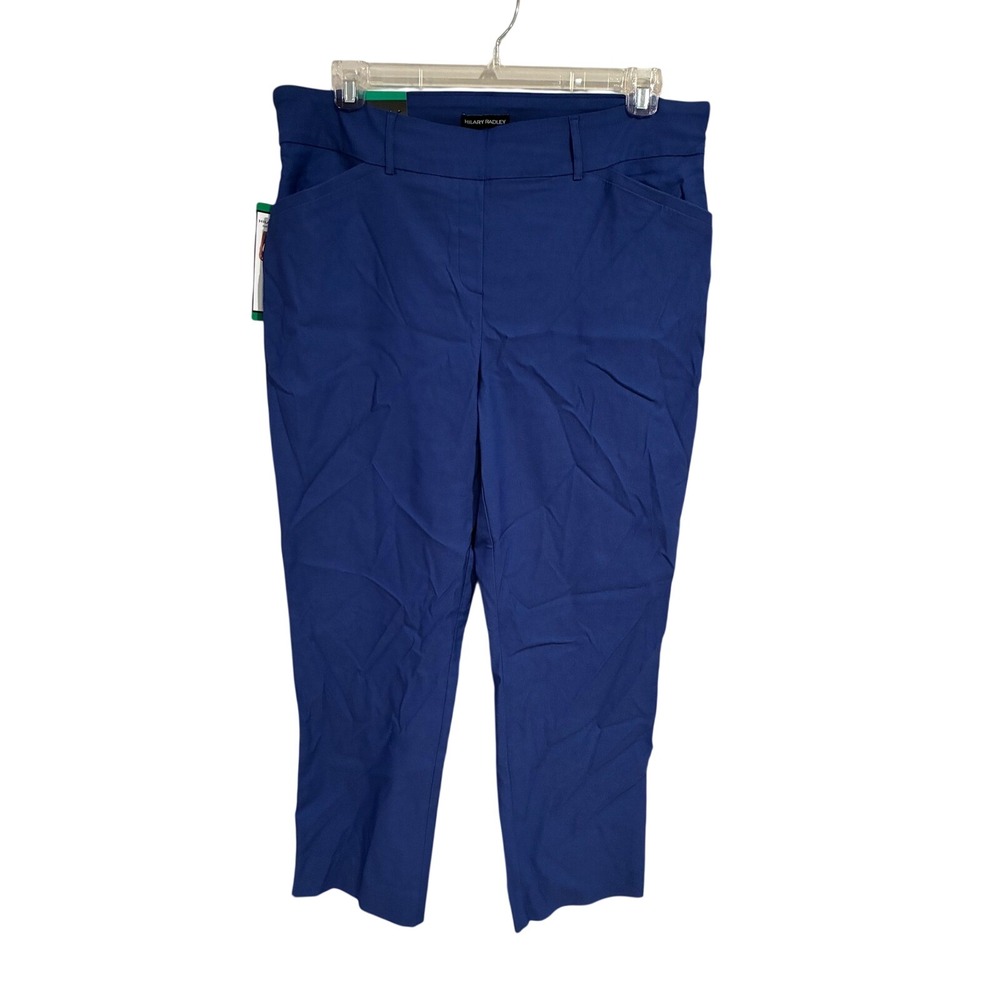 Hilary Radley Mazarine‎ Blue Tummy Control Ankle Pants XL NWT 1753633